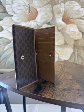 Celine Macadame Leather Long Wallet